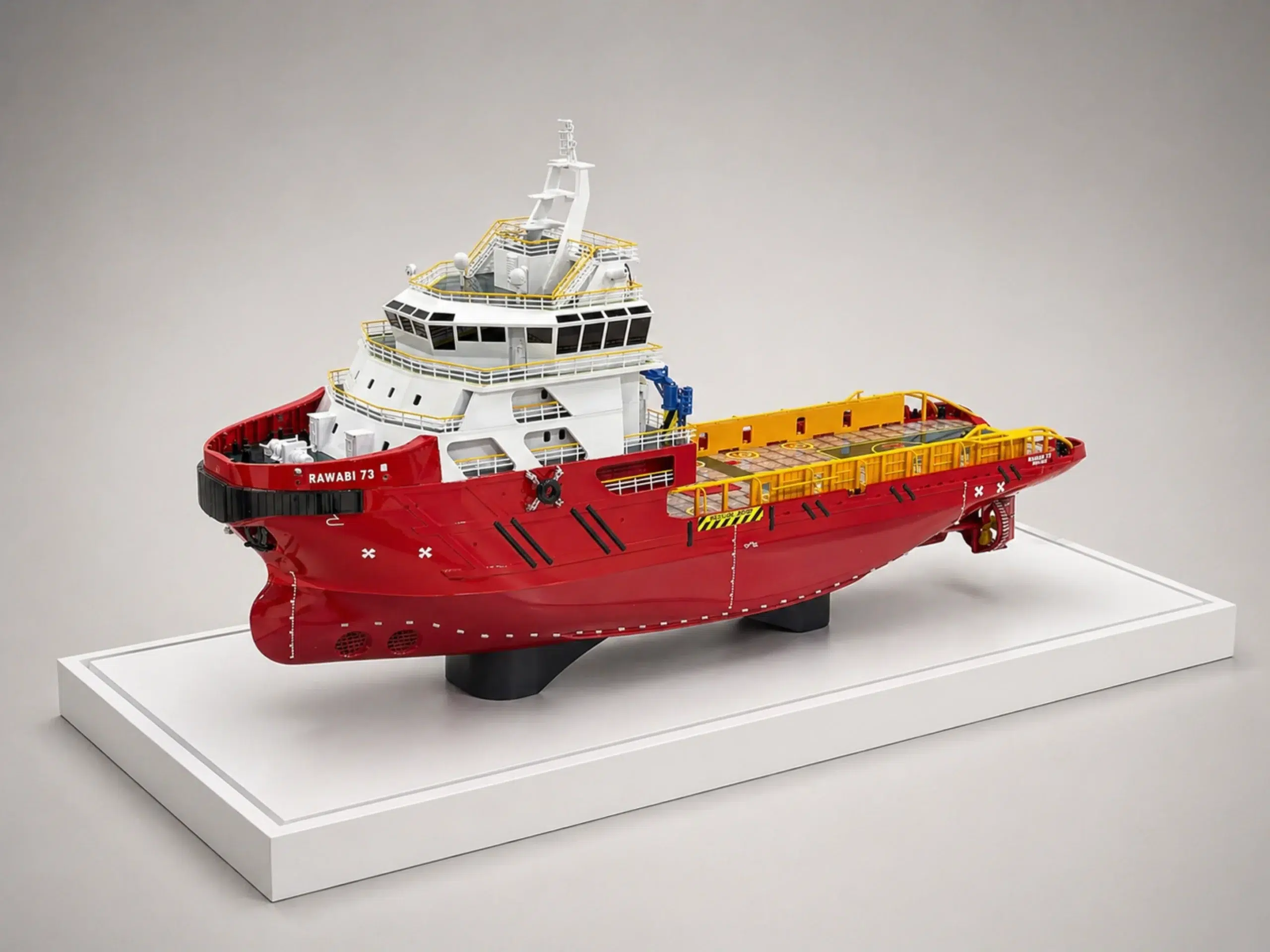 3D printed marine scale model delivered by Orbit3D in the UAE
